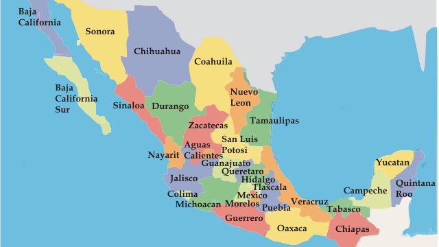 meksikos-zemelapis
